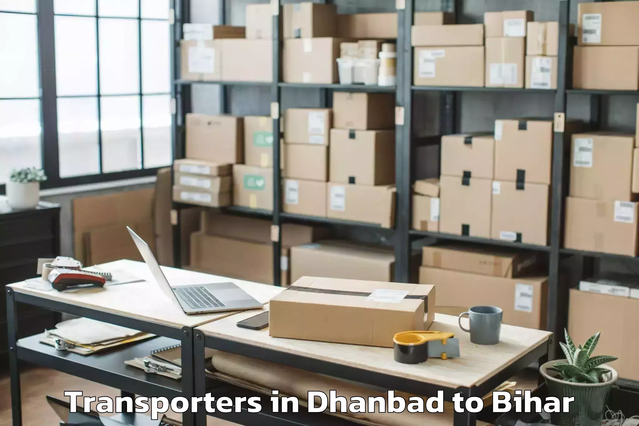 Top Dhanbad to Arwal Transporters Available